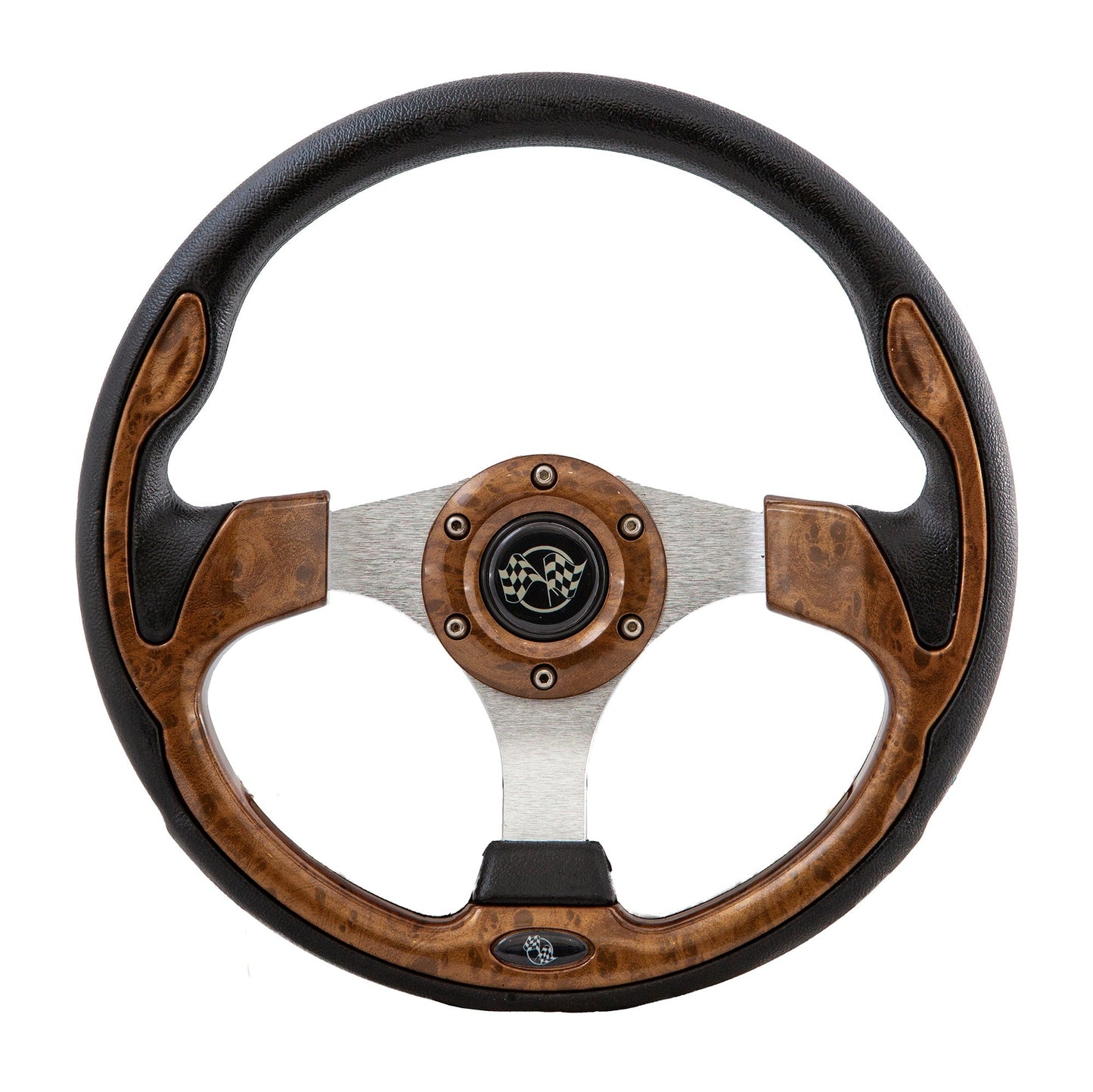 Golf Cart Steering Wheel QC-5156 Woodgrain