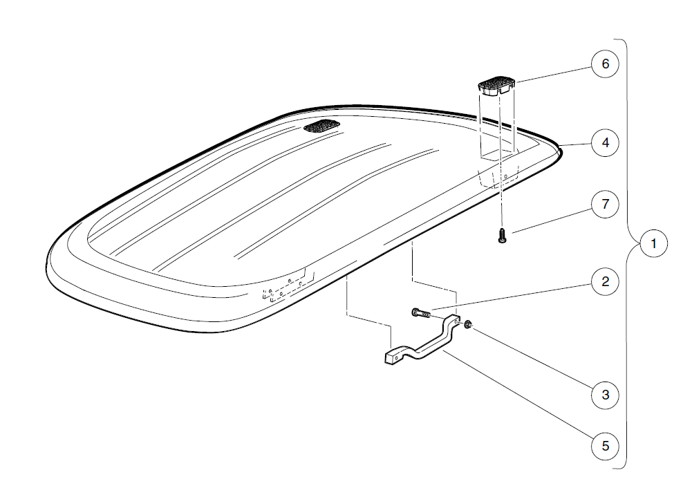 Club Car Golf Cart Buggy Canopy With Handles White 104008001