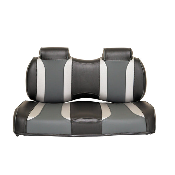 Golf Cart Front Seat Tsunami Liquid Silver Lagoon Grey