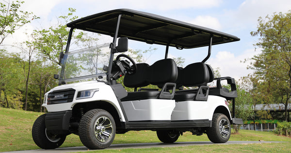 EDACAR E6 six-seat electric people mover in white