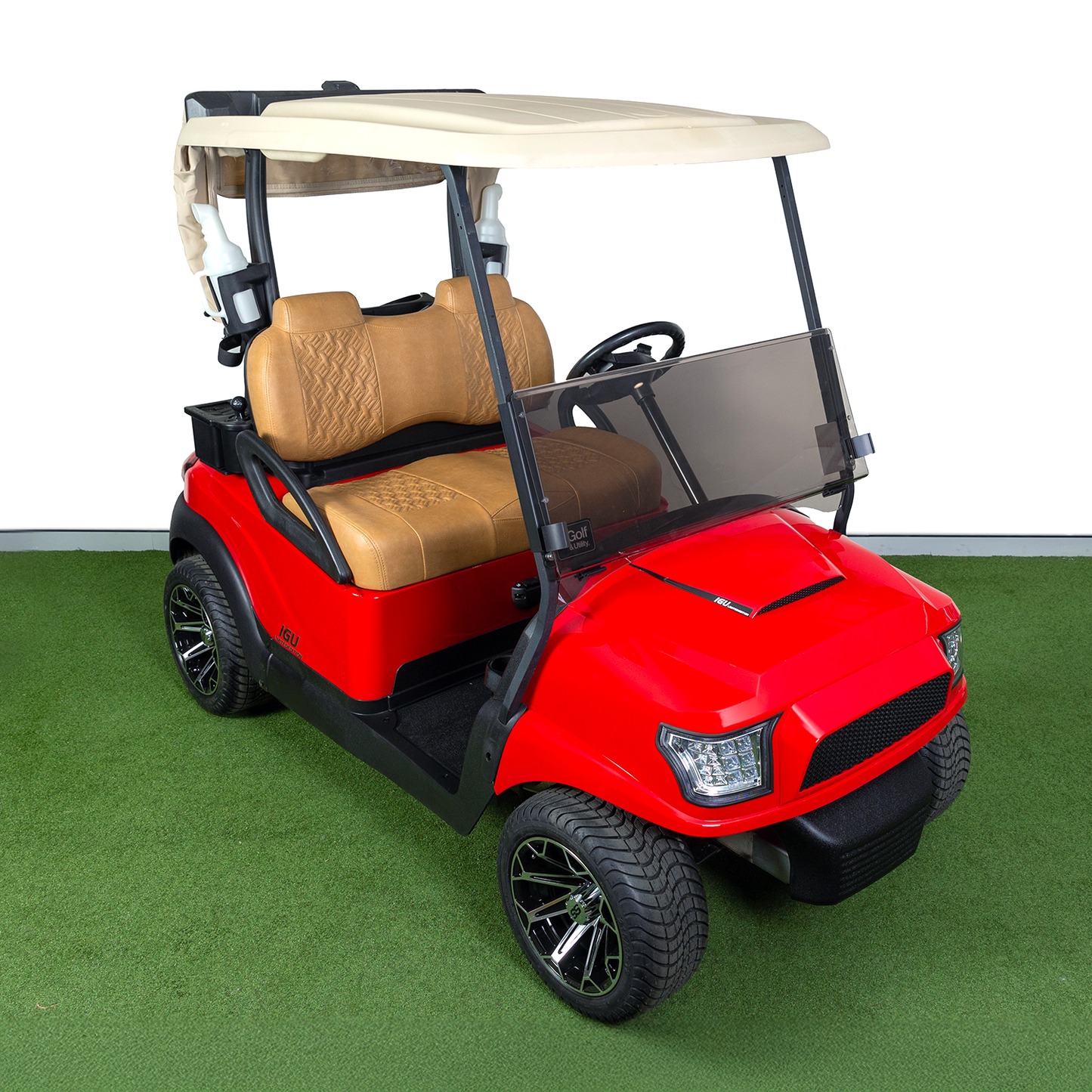 Refurbished Club Car Ranger 2017 Lithium Golf Cart - Red