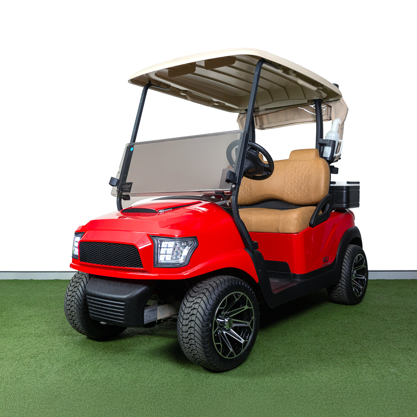 Refurbished Club Car Ranger 2017 Lithium Golf Cart - Red