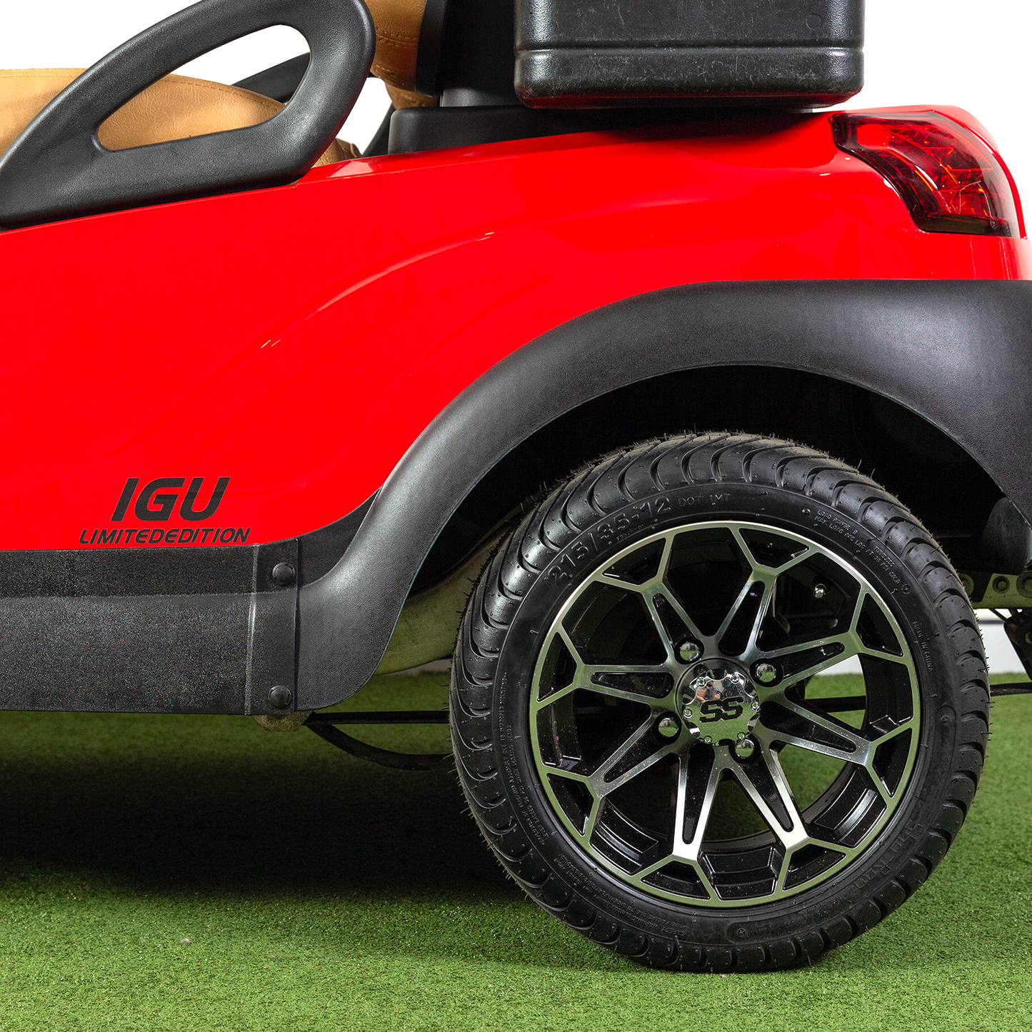 Refurbished Club Car Ranger 2017 Lithium Golf Cart - Red