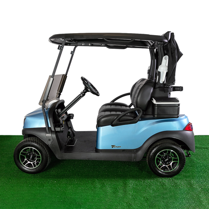 Club Car Tempo Deluxe Golf Cart - Metallic Ice Blue
