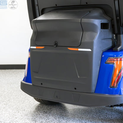Shelby E4 Lithium Golf Cart Blue with White G.T Stripe