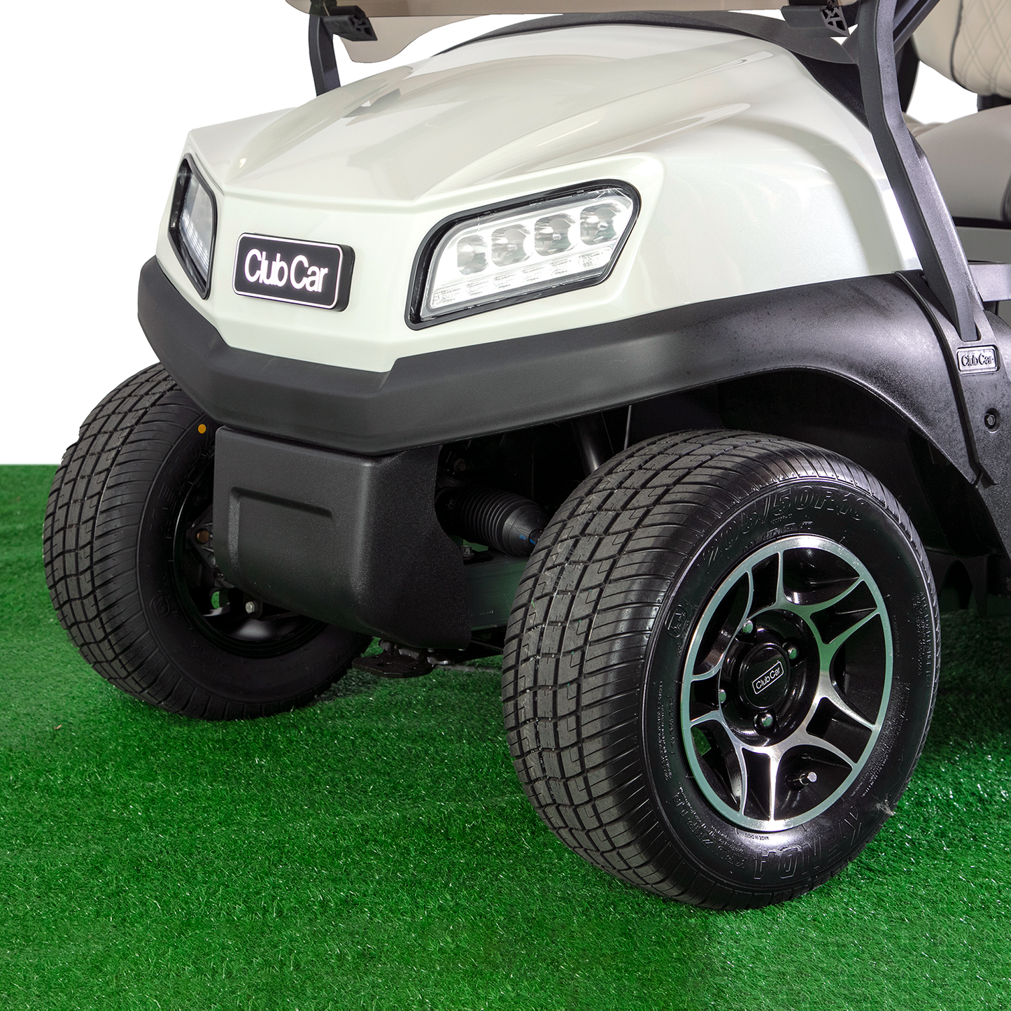 Club Car Tempo Deluxe Golf Cart - Metallic Glacier White