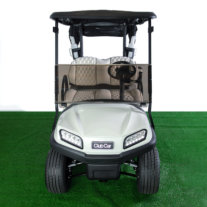 Club Car Tempo Deluxe Golf Cart - Metallic Glacier White