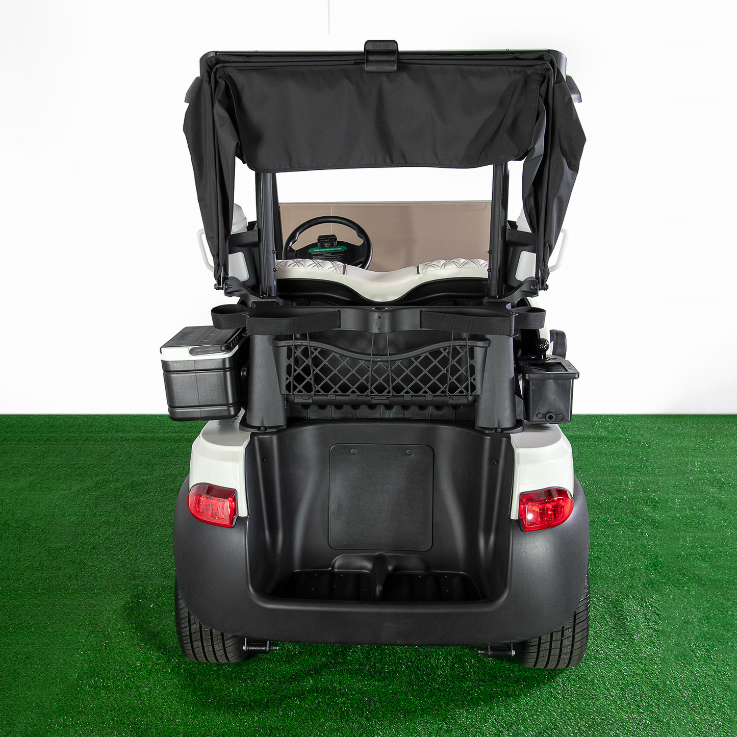 Club Car Tempo Deluxe Golf Cart - Metallic Glacier White