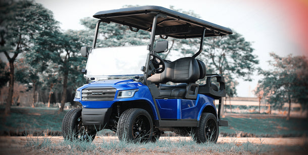 EDACAR electric golf car on a golf course
