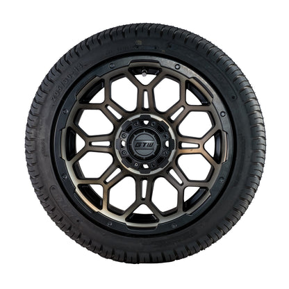 Golf Cart GTW Bravo 14" Matte Bronze Tyre and Rim Package (set 4)